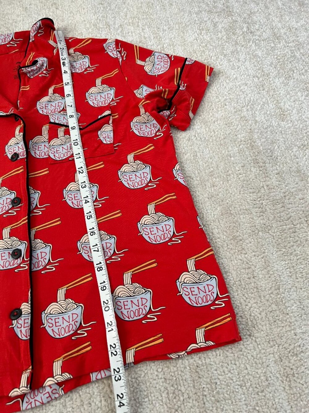 MeUndies Matching Shorts Pajamas Set M Noodle Print - Picture 7 of 8